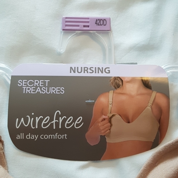 Secret Treasures Nursing bras multiple sizes beige D & DD - Picture 3 of 9